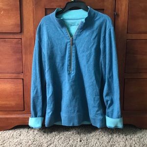 half zip sweatshirt